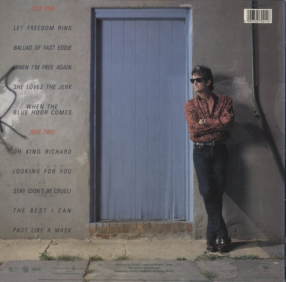 Rodney Crowell Street Language UK vinyl LP album (LP record) 5099705702116