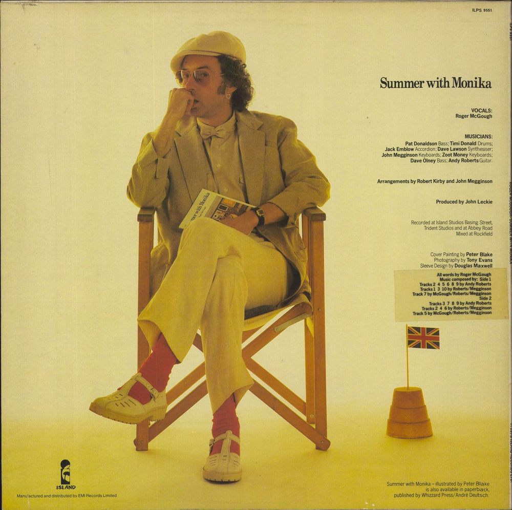 Roger McGough Summer With Monika - EX UK vinyl LP album (LP record)