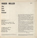 Roger Miller The 3rd Time Around UK vinyl LP album (LP record)
