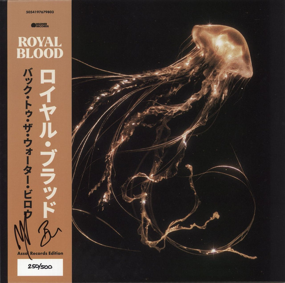 Royal Blood Back To The Water Below - Clear Vinyl - Assai - Autographed UK vinyl LP album (LP record) 5054197678776