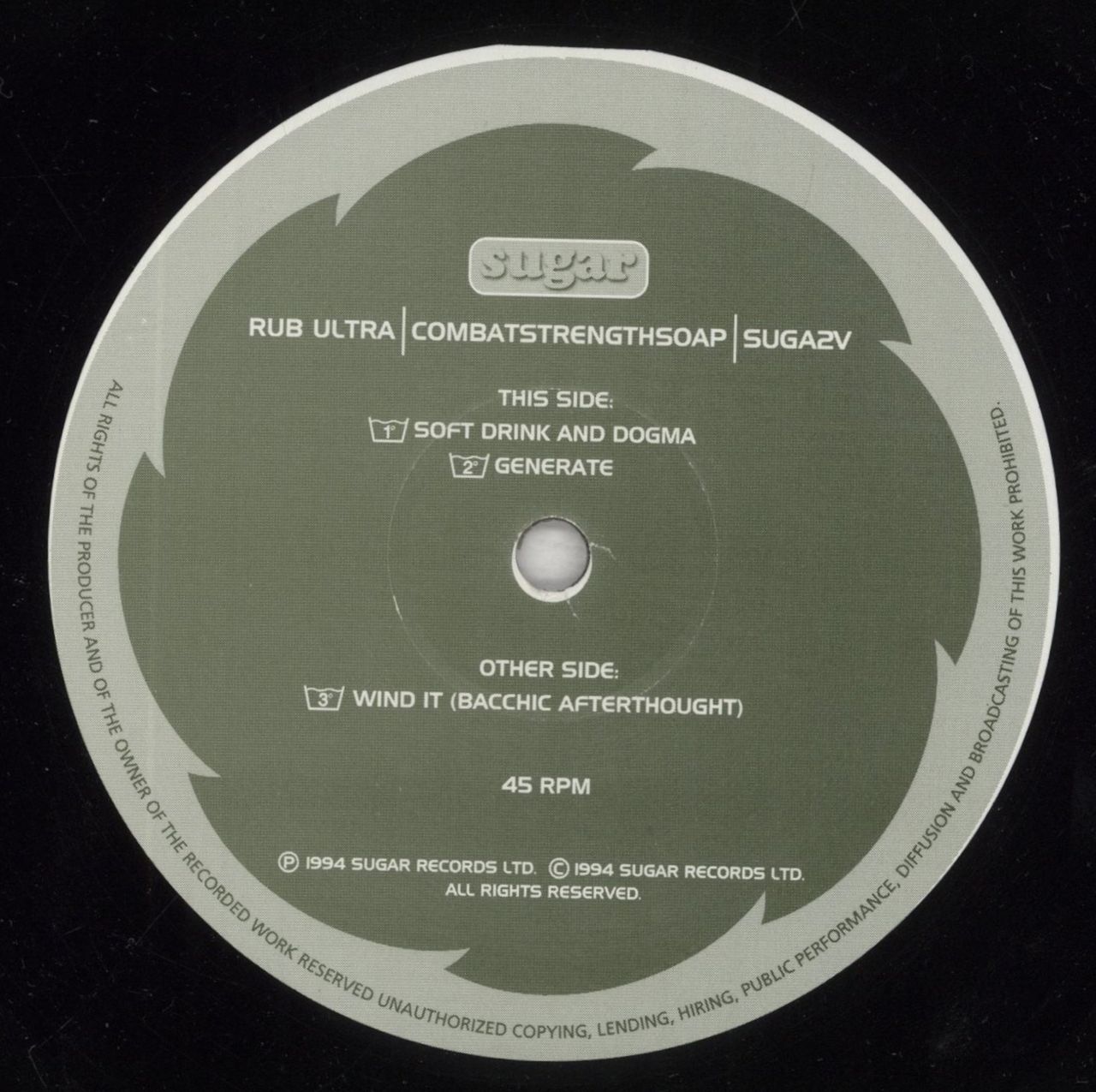 Rub Ultra Combat Strength Soap UK 12" vinyl single (12 inch record / Maxi-single) R-U12CO856472