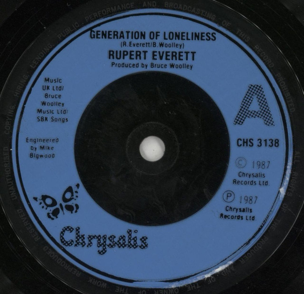 Rupert Everett Generation Of Loneliness UK 7" vinyl single (7 inch record / 45) RPE07GE304570