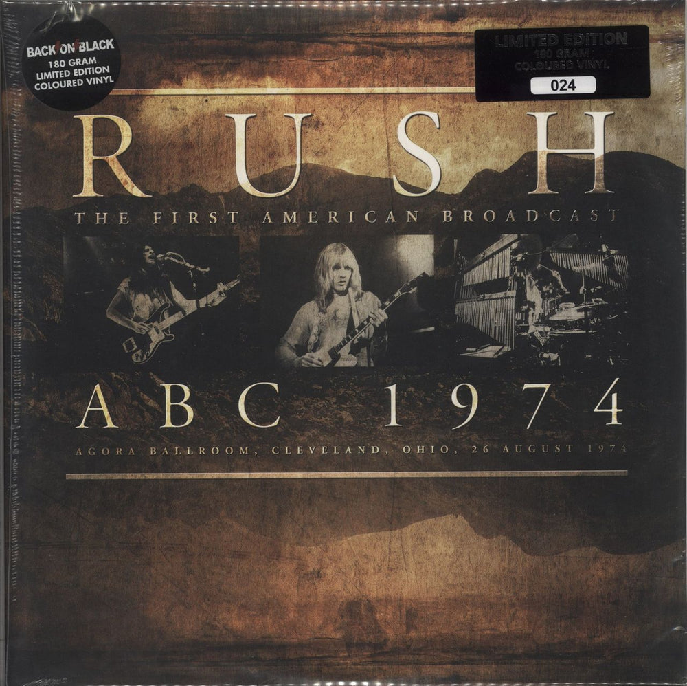 Rush ABC 1974 - Coloured Vinyl - Sealed UK 2-LP vinyl record set (Double LP Album) RCV073LP