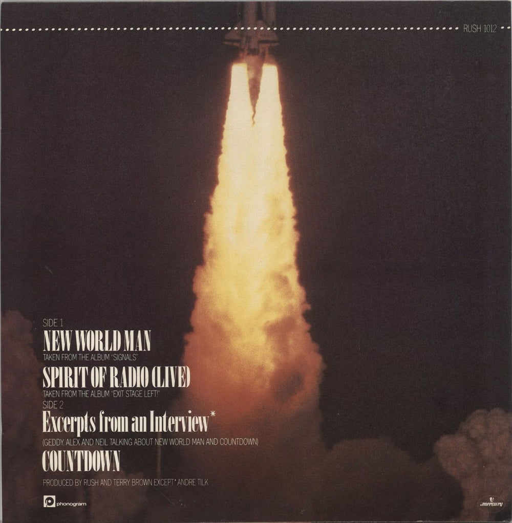 Rush Countdown UK 12" vinyl single (12 inch record / Maxi-single)
