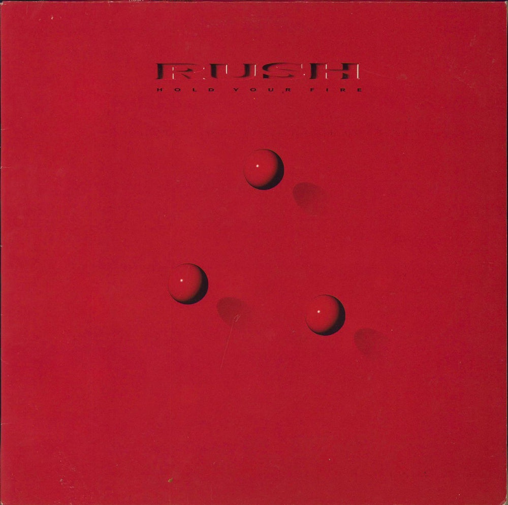 Rush Hold Your Fire Dutch vinyl LP album (LP record) 832464-1