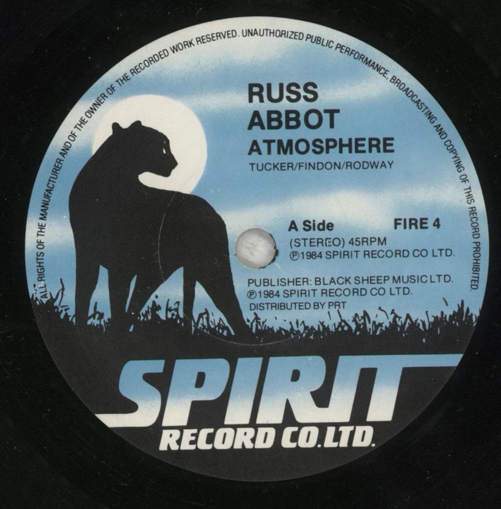 Russ Abbot Atmosphere UK 7" vinyl single (7 inch record / 45) RU207AT415136