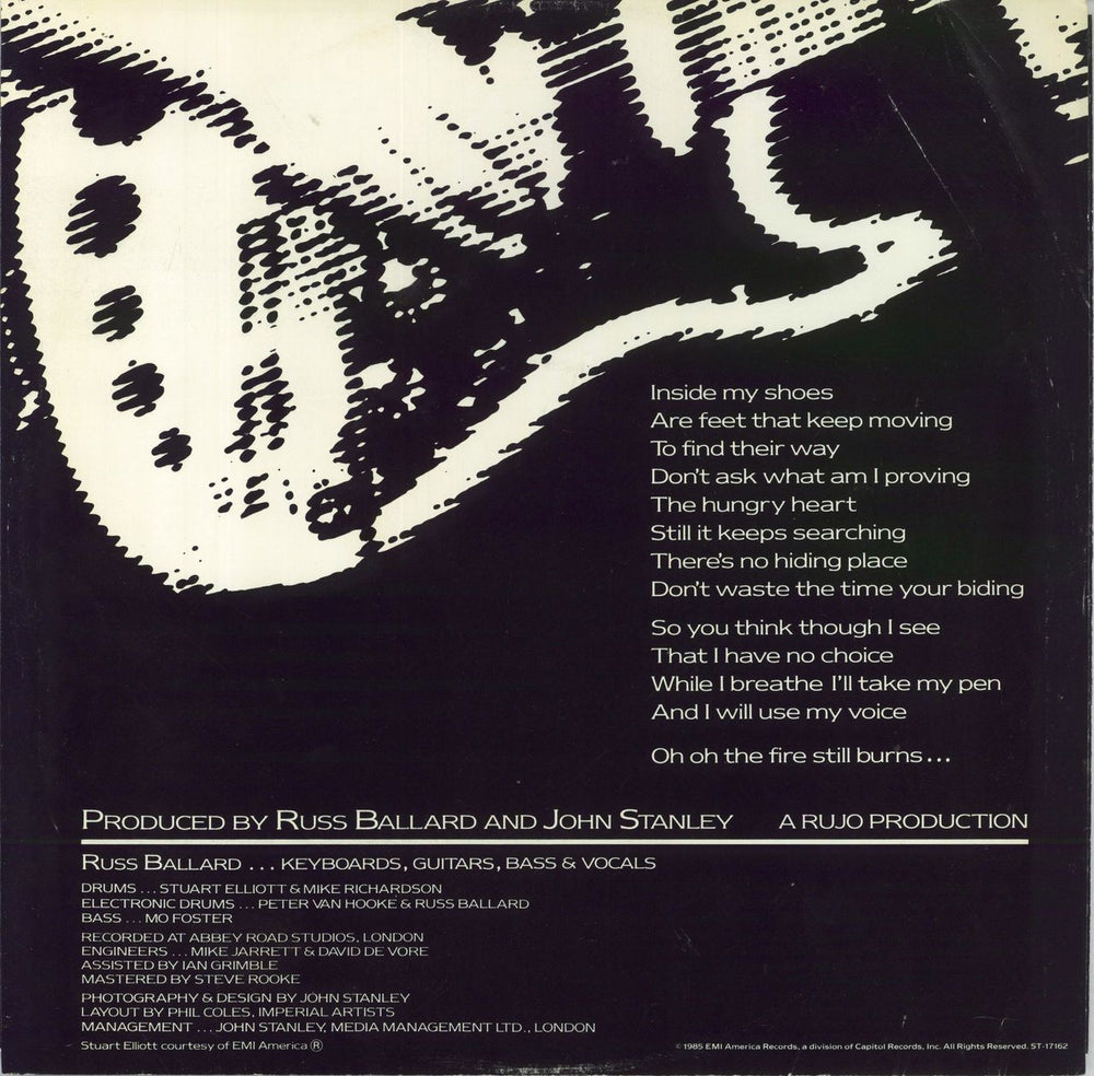 Russ Ballard The Fire Still Burns - Radio Broadcast US Promo 2-LP vinyl record set (Double LP Album)