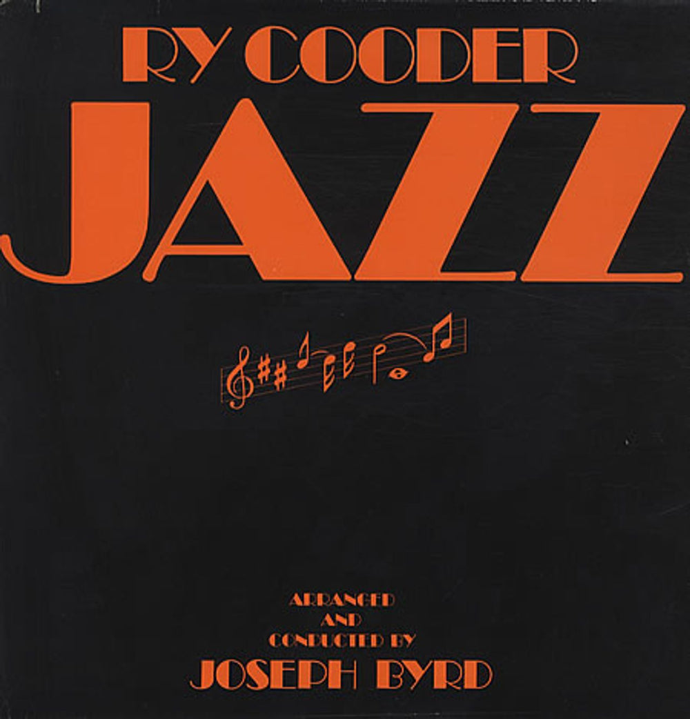 Ry Cooder Jazz + inner German vinyl LP album (LP record) WB56488