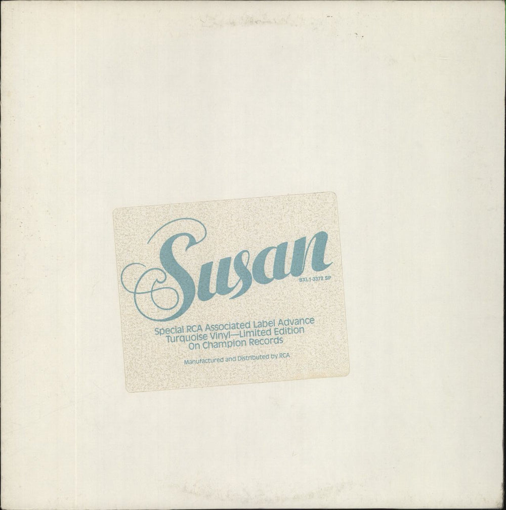 Sacrifice  Falling In Love Again - Turquoise Vinyl US Promo vinyl LP album (LP record) BXL1-3372