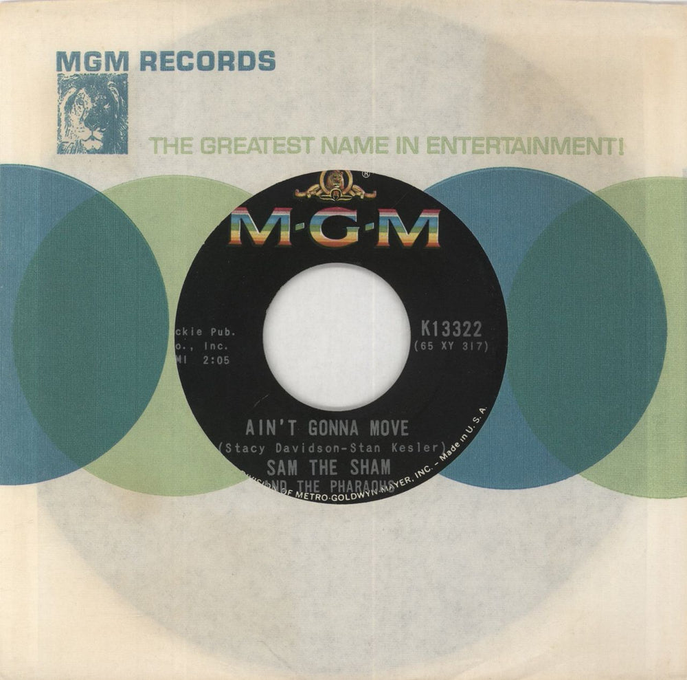 Sam The Sham & The Pharaohs Wooly Bully US 7" vinyl single (7 inch record / 45)