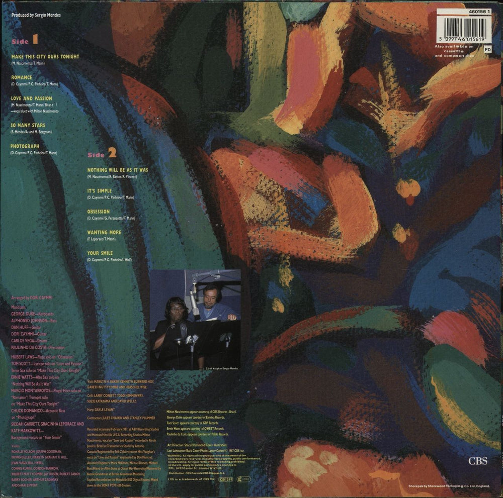 Sarah Vaughan Brazilian Romance UK vinyl LP album (LP record) 5099746015619