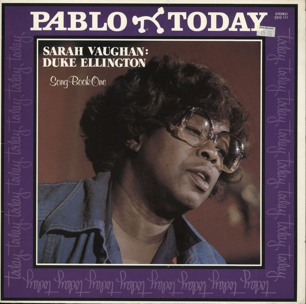 Sarah Vaughan Duke Ellington: Song Book One German vinyl LP album (LP record) 2312111
