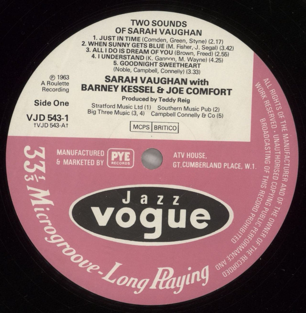 Sarah Vaughan Two Sounds Of Sarah Vaughan UK 2-LP vinyl record set (Double LP Album) VAA2LTW493649