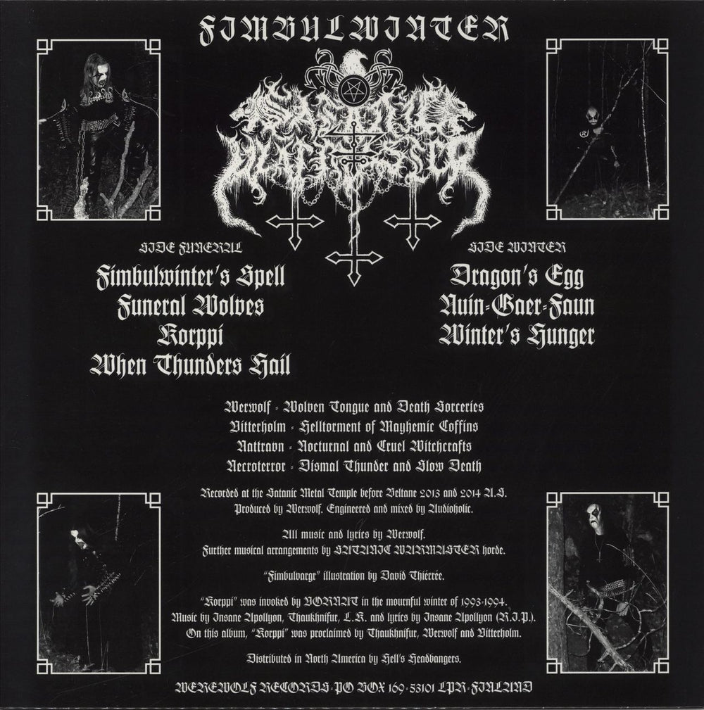 Satanic Warmaster Fimbulwinter Finnish vinyl LP album (LP record)