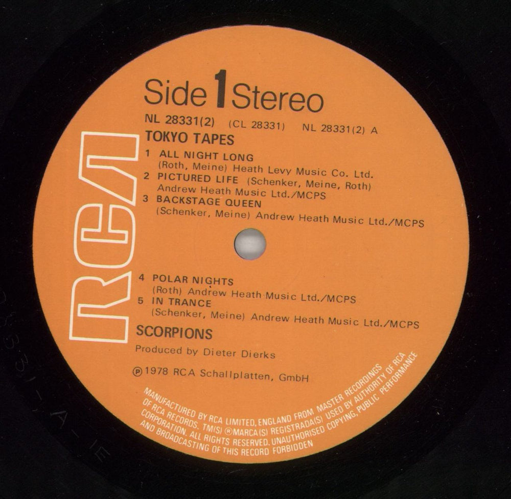 Scorpions Tokyo Tapes - 1st - EX UK 2-LP vinyl record set (Double LP Album) SCO2LTO865816