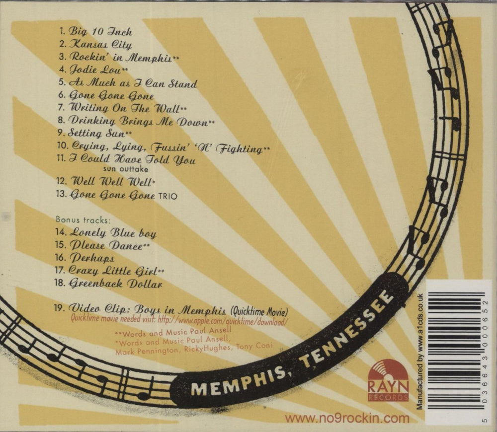 Scotty Moore Live At Sun UK CD album (CDLP)