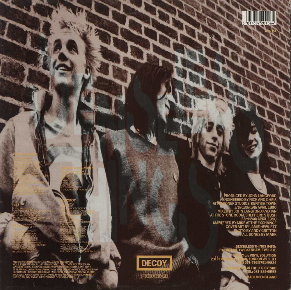 Senseless Things Is It Too Late? UK 12" vinyl single (12 inch record / Maxi-single) 5017687201564