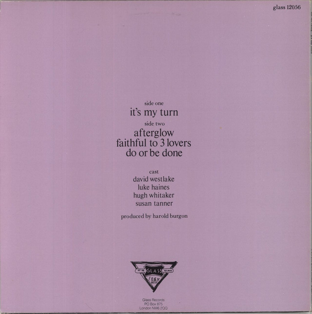 Servants It's My Turn UK 12" vinyl single (12 inch record / Maxi-single)