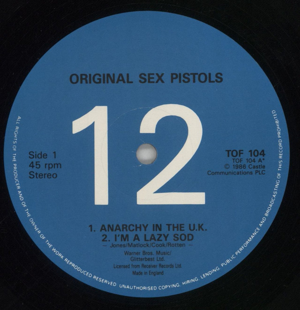 Sex Pistols Archive 4 UK 12" vinyl single (12 inch record / Maxi-single) SEX12AR859856
