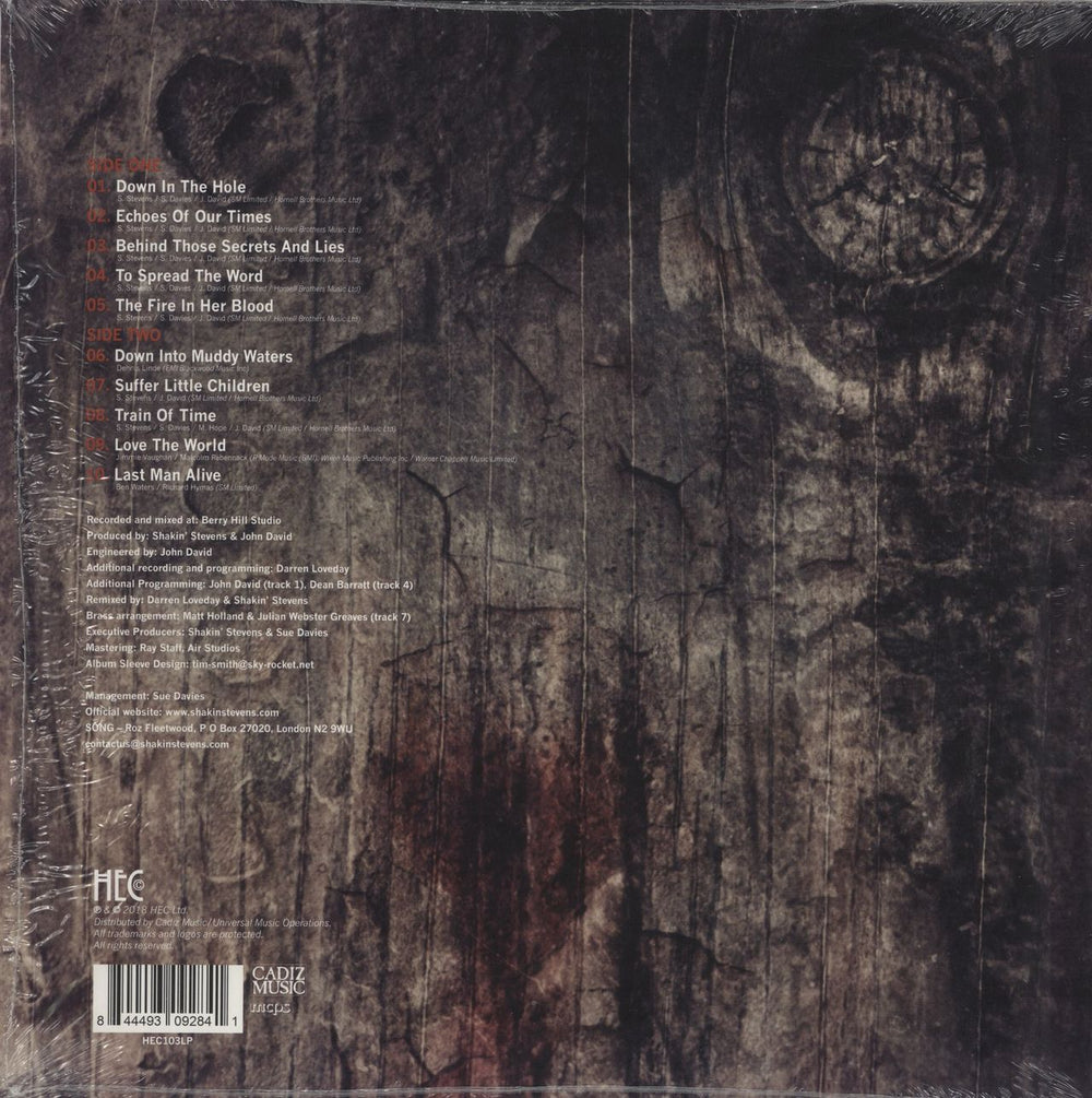 Shakin' Stevens Echoes Of Our Times - RSD18 - Red Vinyl UK vinyl LP album (LP record) 844493092841