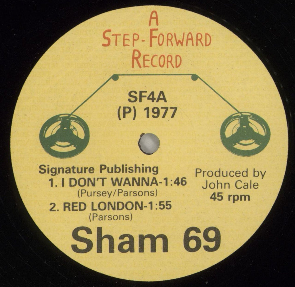 Sham 69 I Don't Wanna - 1st - P/S UK 12" vinyl single (12 inch record / Maxi-single) S6912ID701240