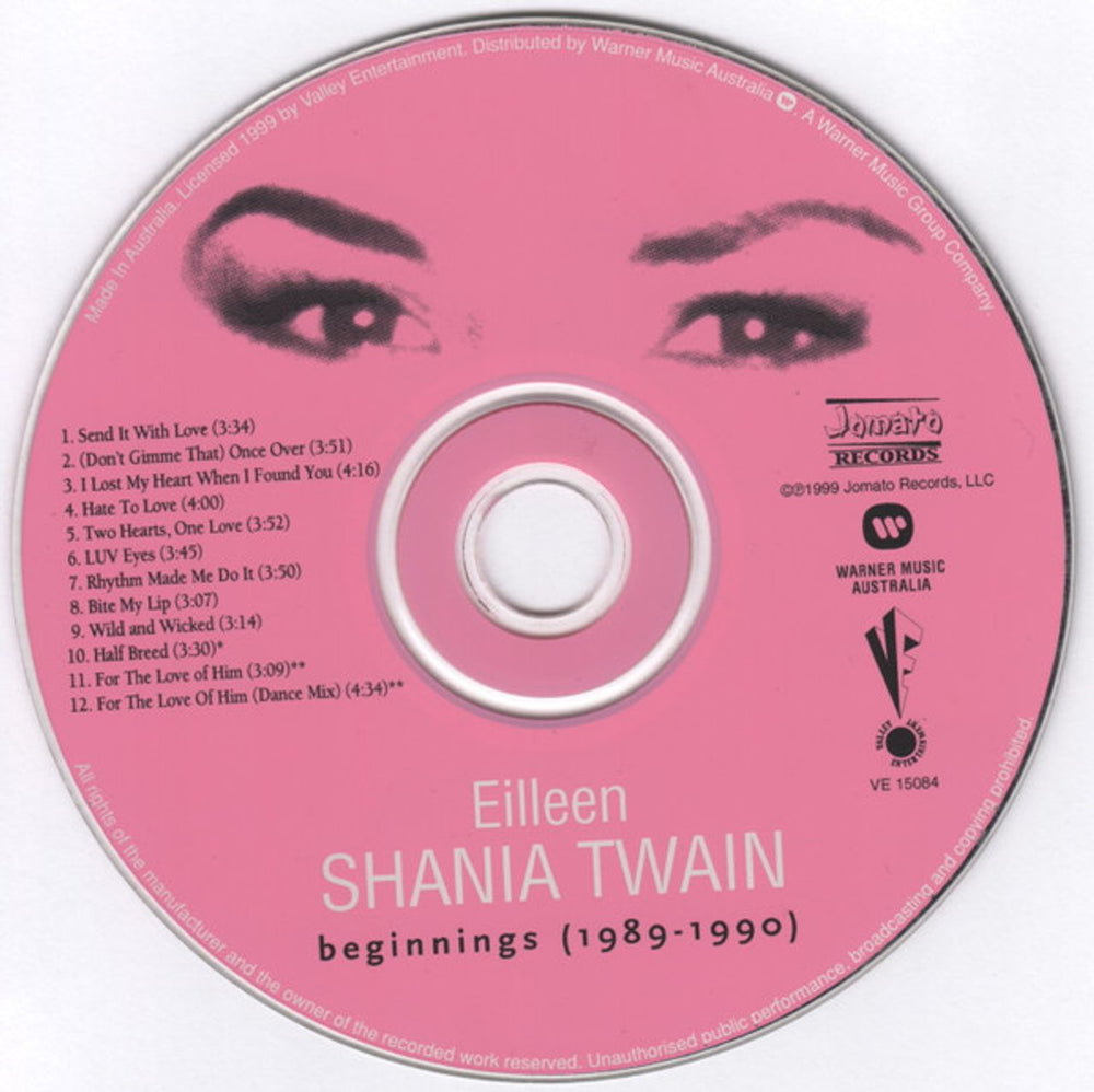 Shania Twain Beginnings Australian CD album (CDLP) SIACDBE150223