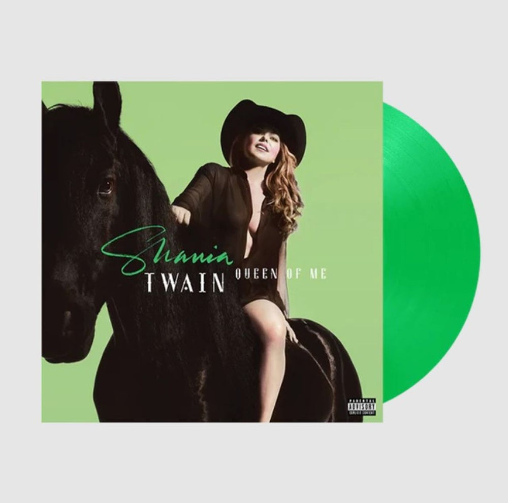 Shania Twain Queen Of Me: Spotify Exclusive - Green Vinyl - Sealed UK vinyl LP album (LP record) B0036779-01