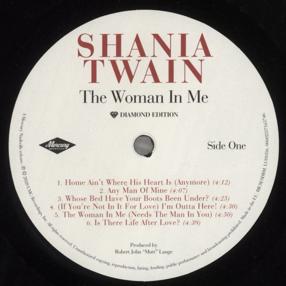 Shania Twain The Woman In Me - Diamond Edition 180 Gram UK vinyl LP album (LP record) SIALPTH857224