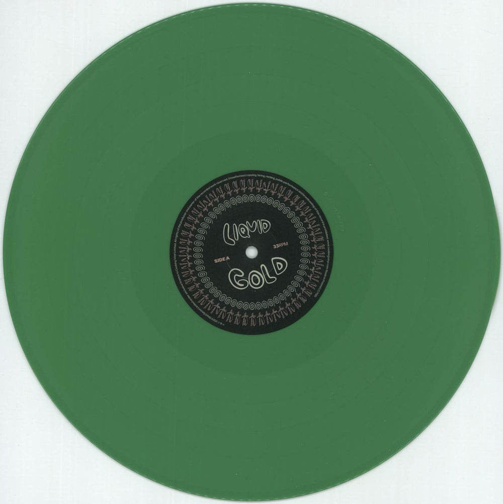 Shed Seven Liquid Gold - Green Vinyl + Autographed Sleeve UK 2-LP vinyl record set (Double LP Album) S-S2LLI875102