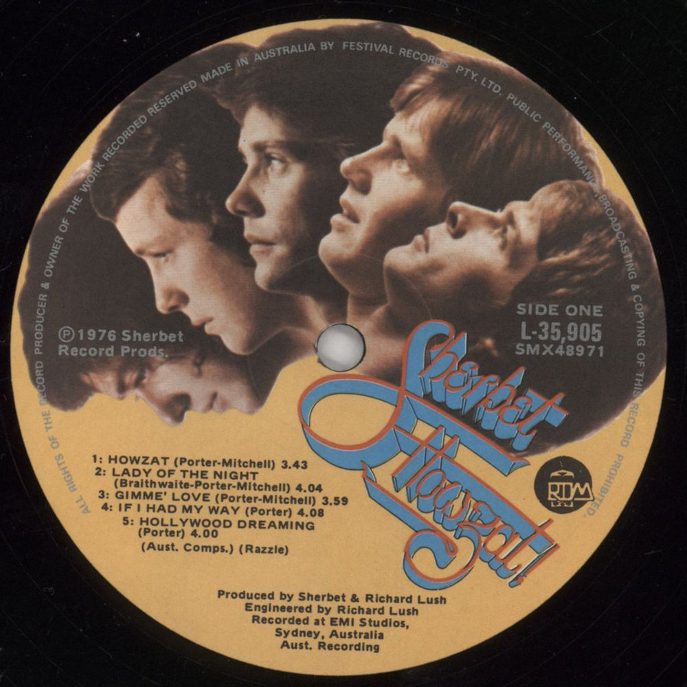 Sherbet Howzat Australian vinyl LP album (LP record) VQ8LPHO860317
