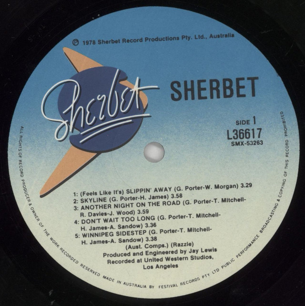 Sherbet Sherbet Australian vinyl LP album (LP record) VQ8LPSH860258
