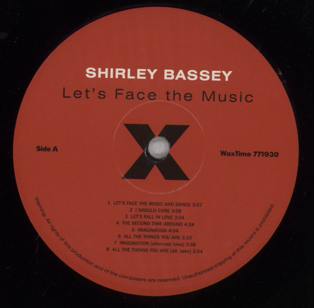 Shirley Bassey Let's Face The Music UK vinyl LP album (LP record) SHBLPLE837738