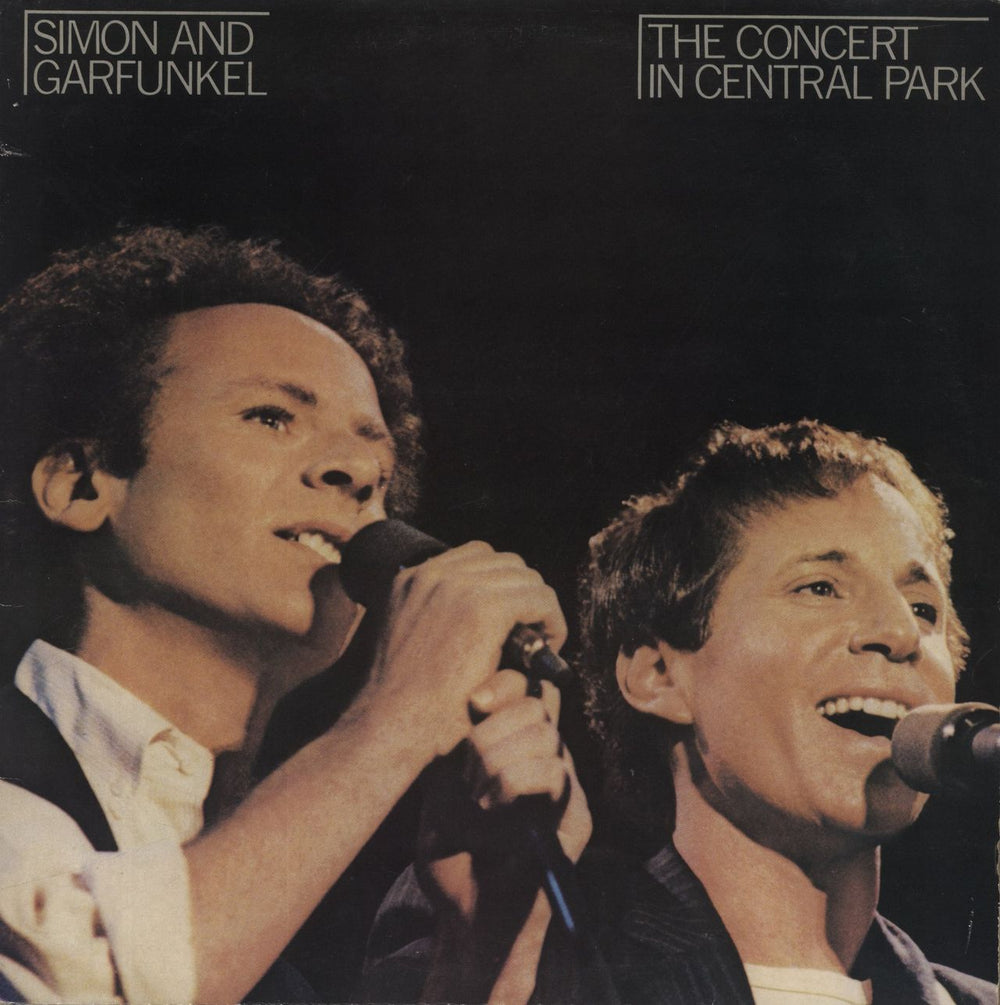 Simon & Garfunkel The Concert In Central Park + Lyric Booklet - EX UK 2-LP vinyl record set (Double LP Album) GEF96008