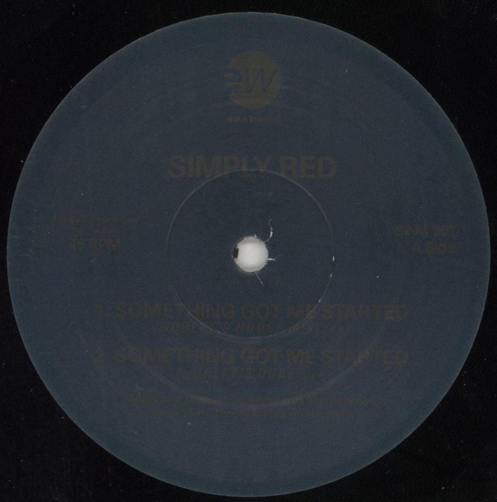 Simply Red Something Got Me Started UK Promo 12" vinyl single (12 inch record / Maxi-single) RED12SO09348