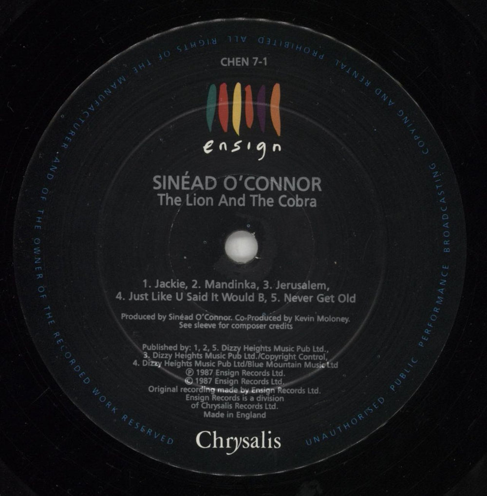 Sinead O'Connor The Lion And The Cobra - EX UK vinyl LP album (LP record) SINLPTH817483