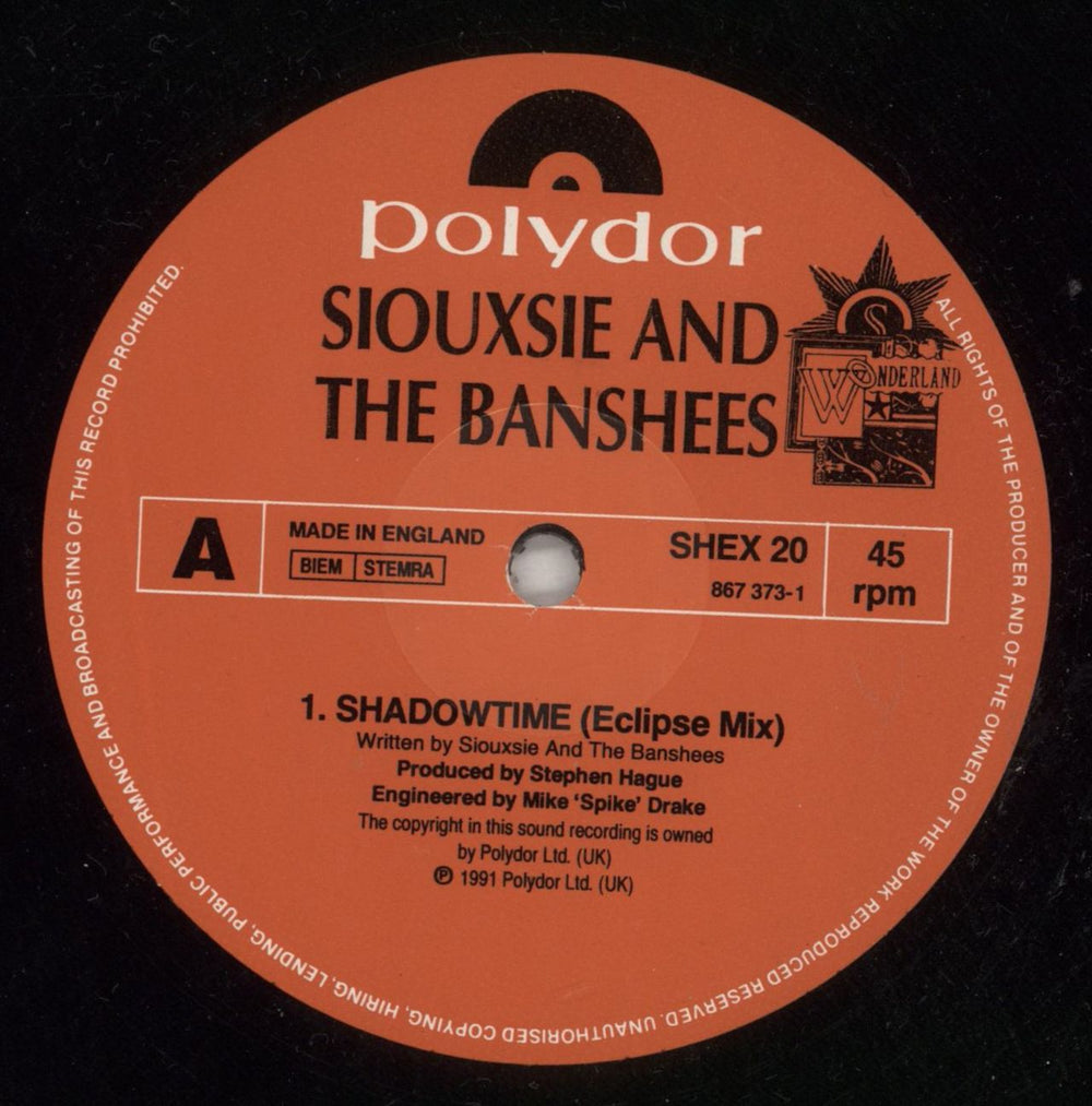 Siouxsie & The Banshees Shadowtime [Eclipse Mix] UK 12" vinyl single (12 inch record / Maxi-single) SIO12SH117543