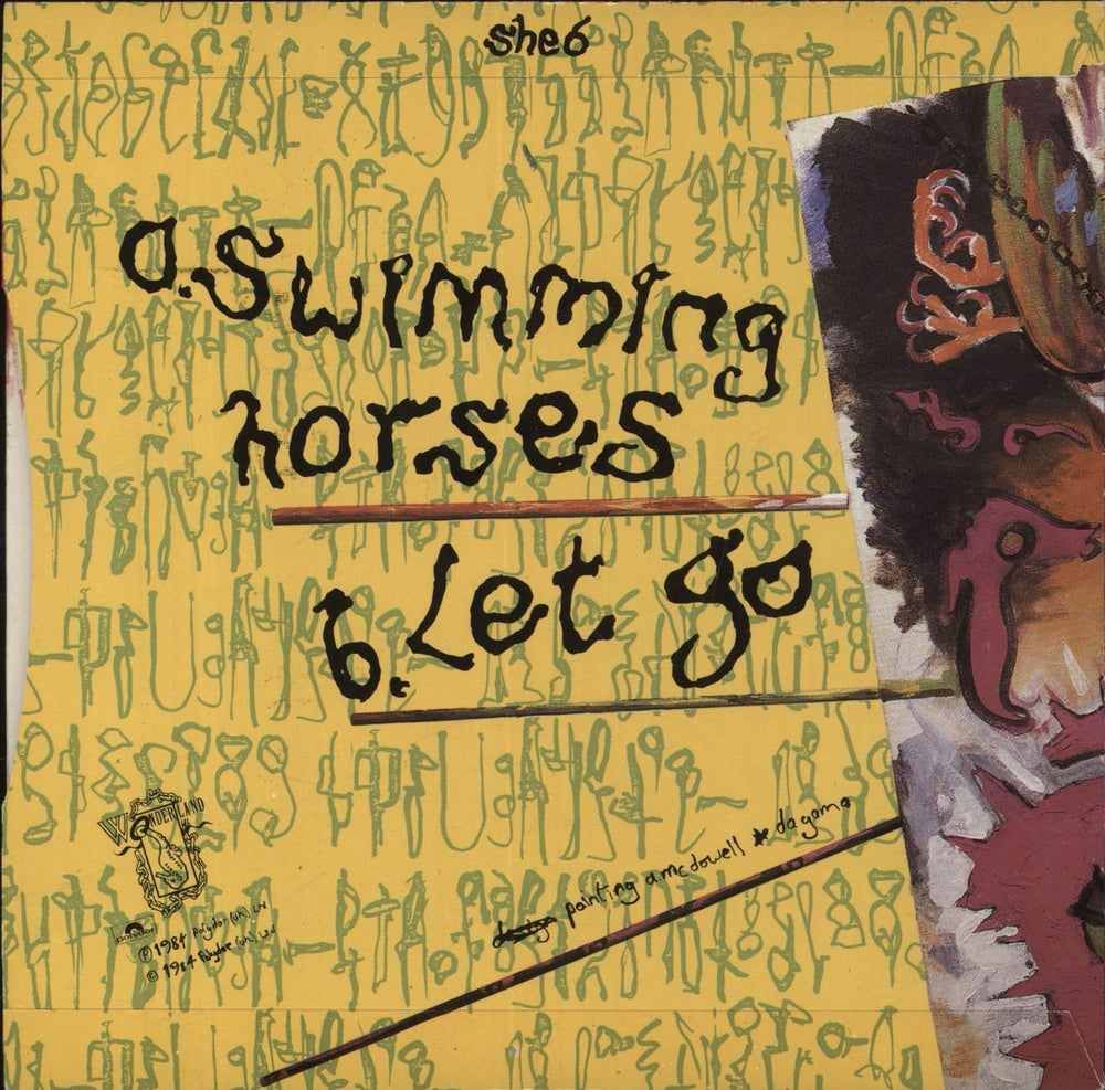 Siouxsie & The Banshees Swimming Horses UK 7" vinyl single (7 inch record / 45)