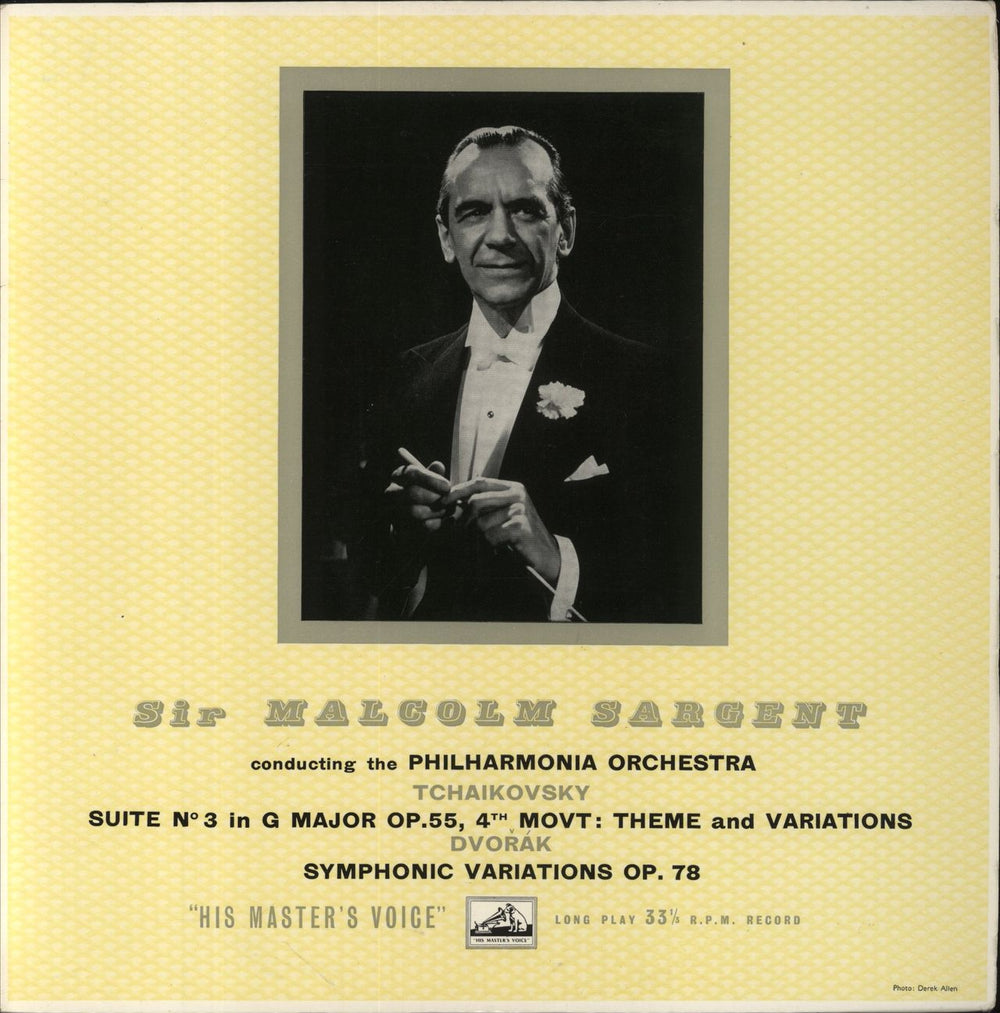 Sir Malcolm Sargent Suite No. 3 In G Major, Op. 55, 4th Movt: Theme And Variations; Symphonic Variations, Op. 78 UK vinyl LP album (LP record) ALP1372