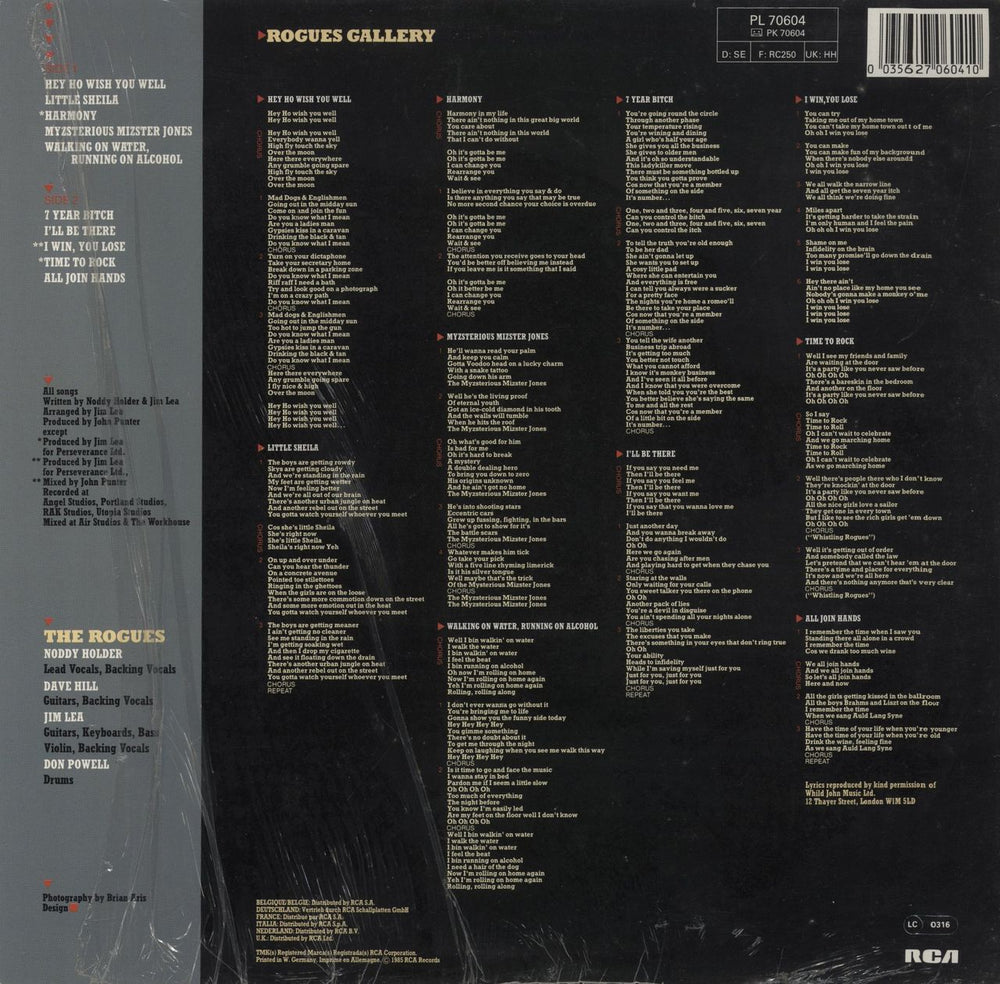 Slade Rogues Gallery - Shrink German vinyl LP album (LP record) 035627060410