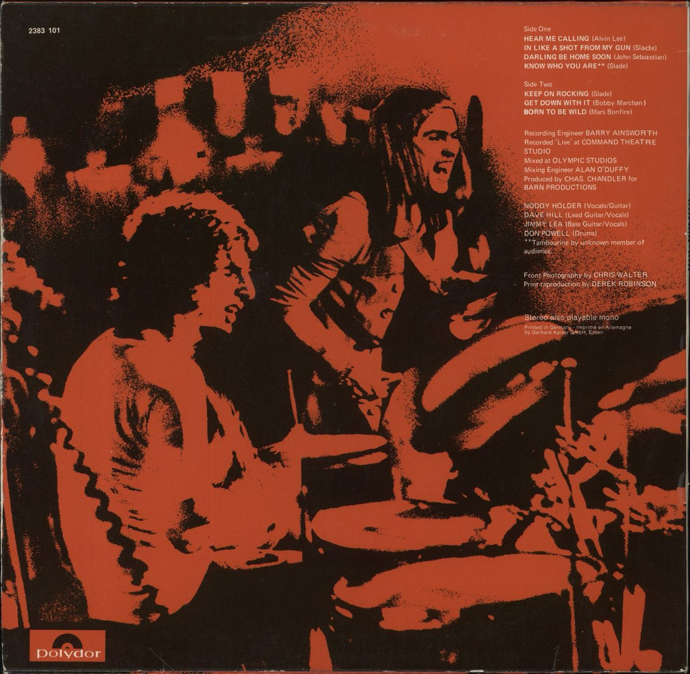 Slade Slade Alive! German vinyl LP album (LP record)