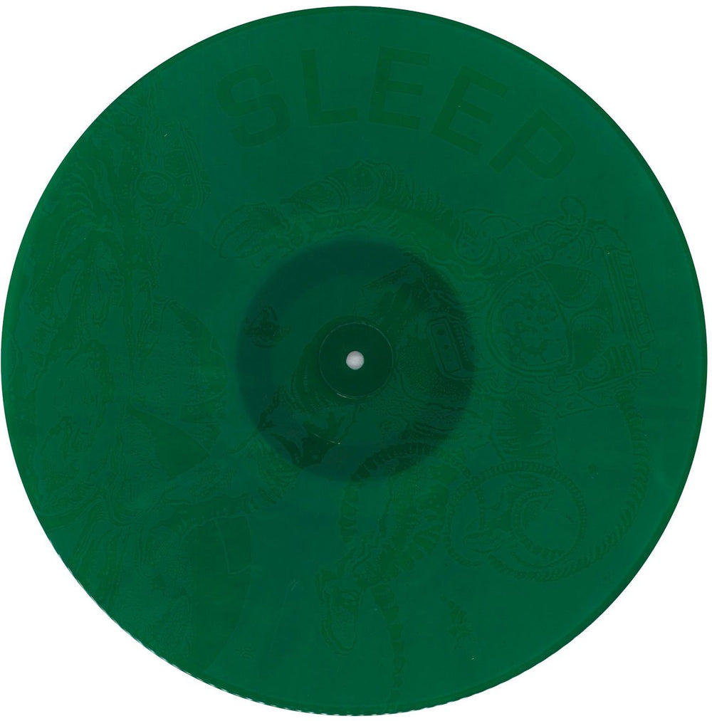 Sleep The Clarity - Green Vinyl - Etched US 12" vinyl single (12 inch record / Maxi-single)