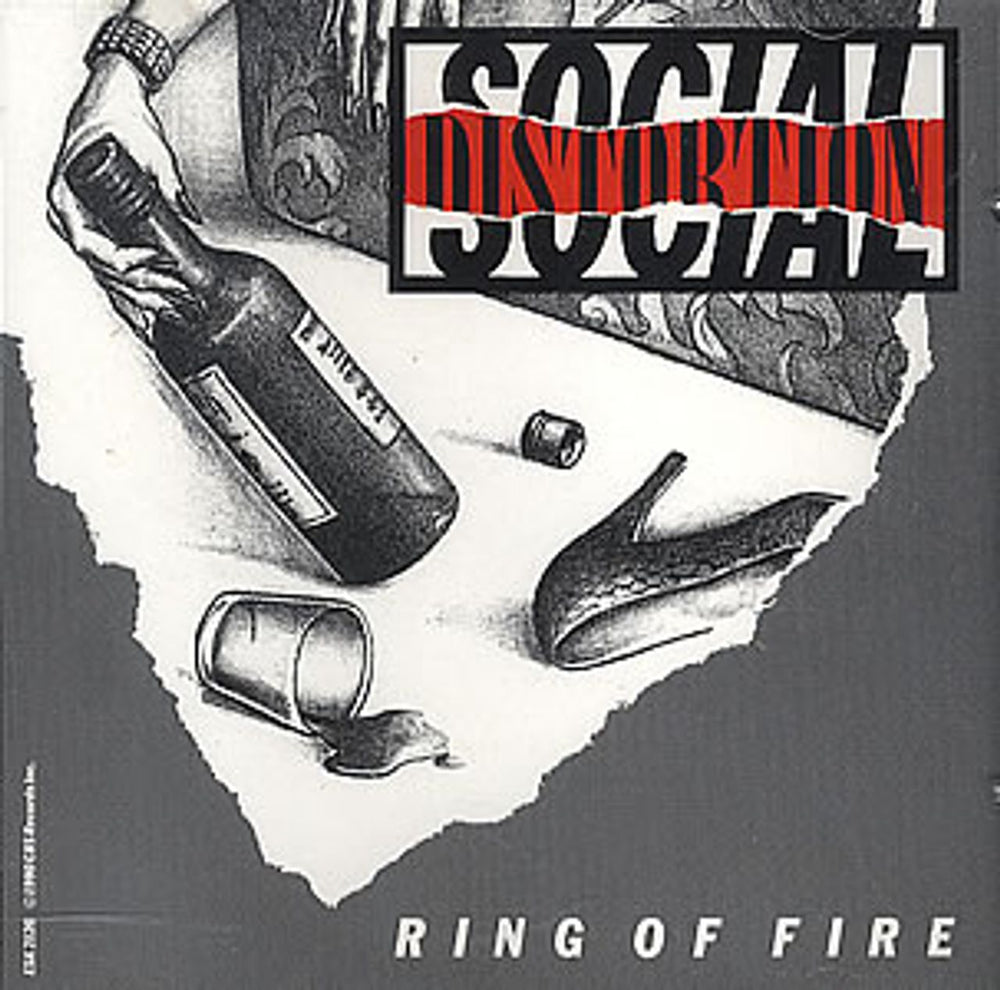 Social Distortion Ring Of Fire US Promo CD single (CD5 / 5") ESK2120