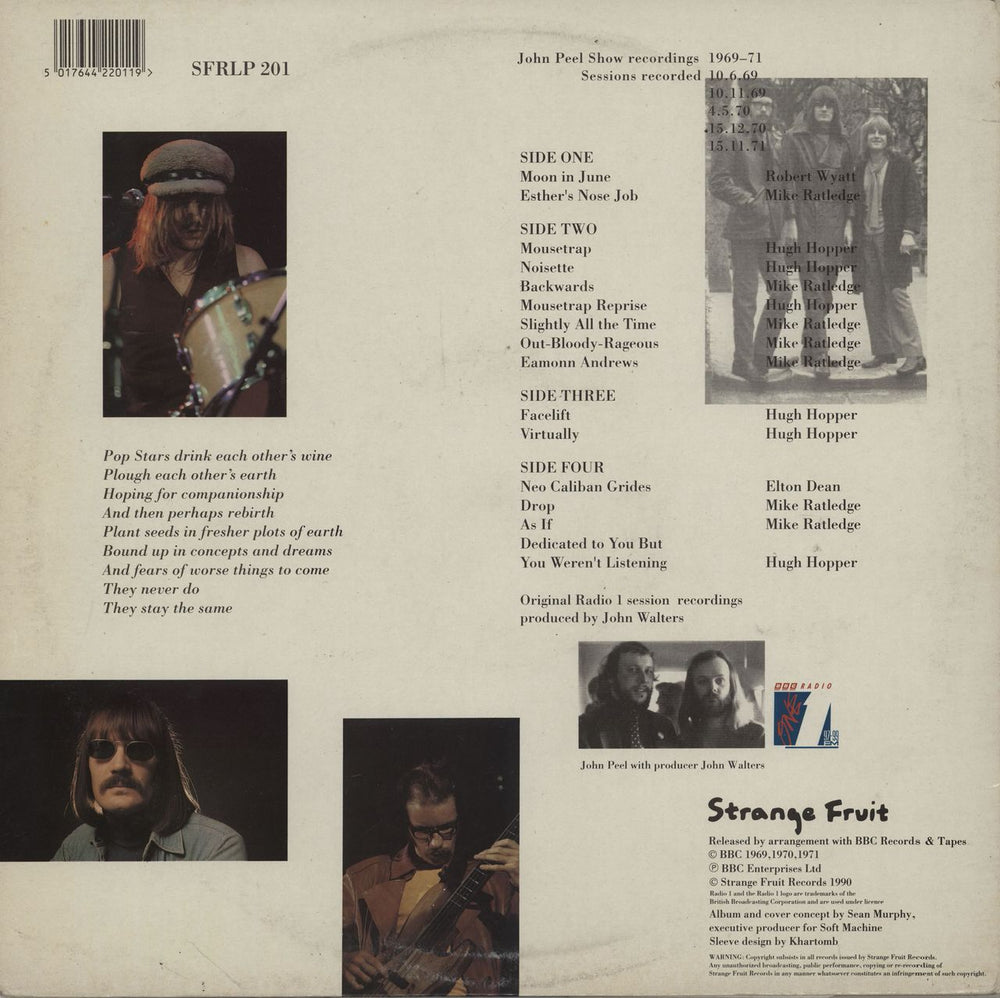 Soft Machine The Peel Sessions UK 2-LP vinyl record set (Double LP Album) 5017644220119