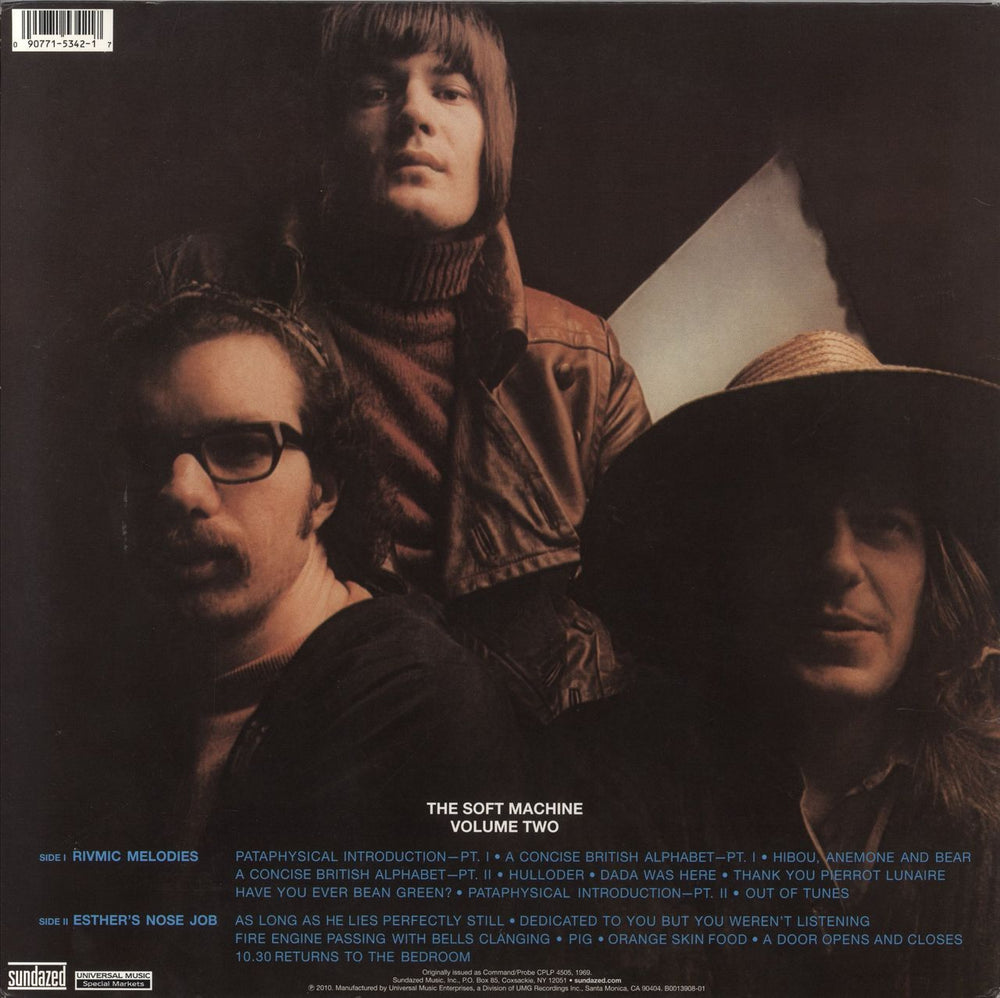 Soft Machine Volume Two - EX US vinyl LP album (LP record) 090771534217'1969