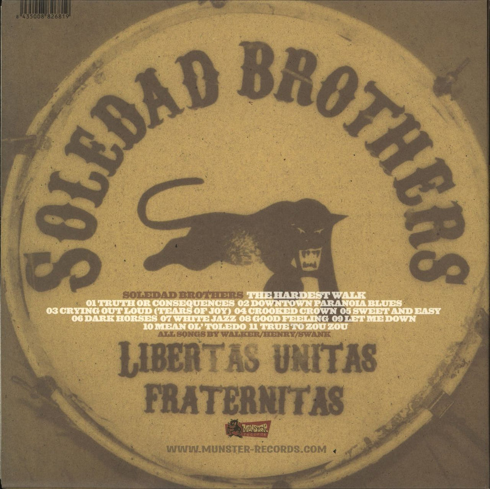 Soledad Brothers The Hardest Walk Spanish vinyl LP album (LP record)