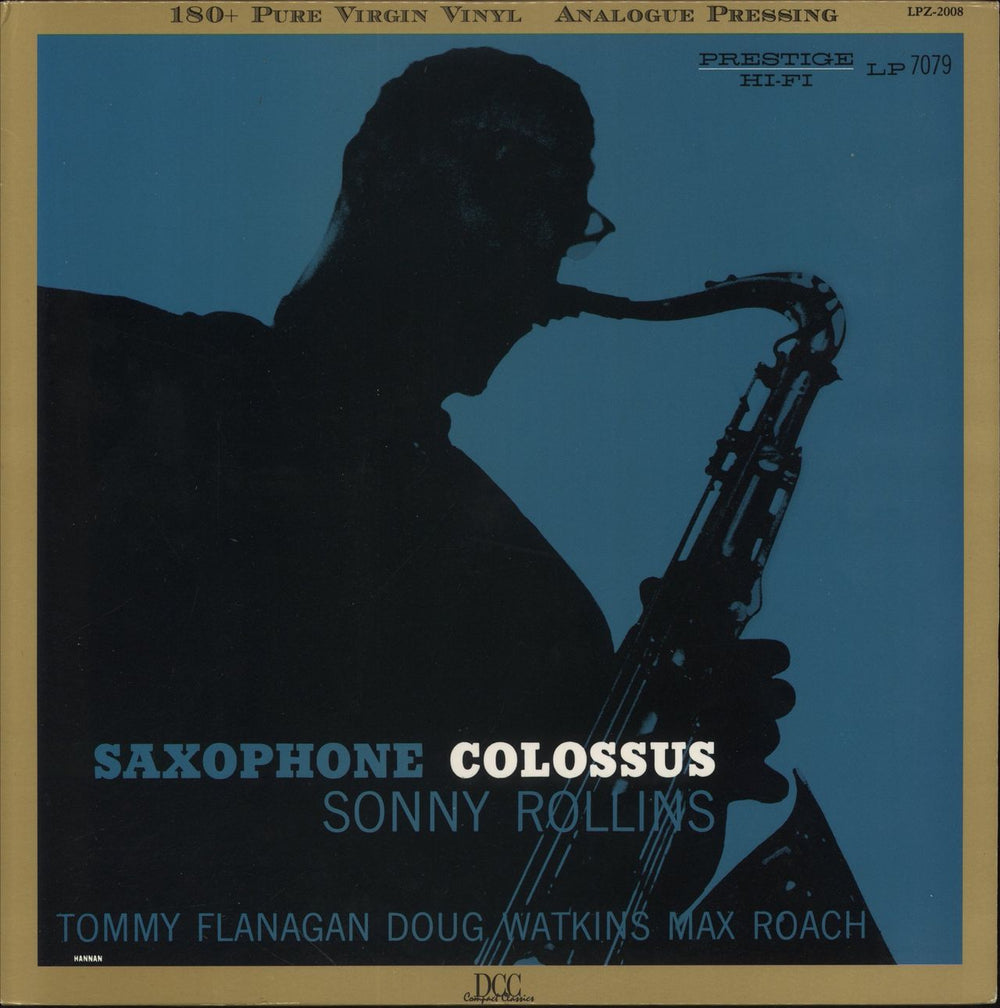 Sonny Rollins Saxophone Colossus - 180gm US vinyl LP album (LP record) LPZ-2008