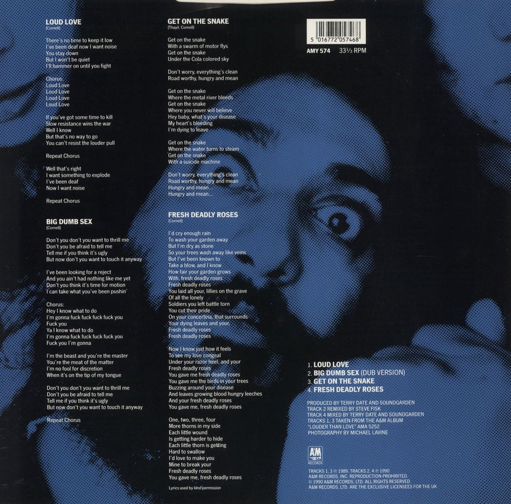 Soundgarden Loud Love - Hype Sticker UK 12" vinyl single (12 inch record / Maxi-single) 5016772057468