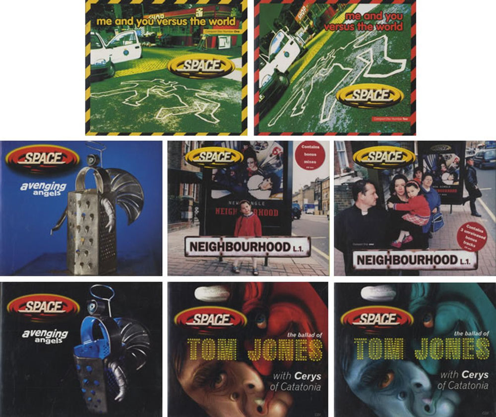 Space (90s) Collection Of 8 Compact Disc Singles UK CD single (CD5 / 5") SET OF 8 CD SINGLES