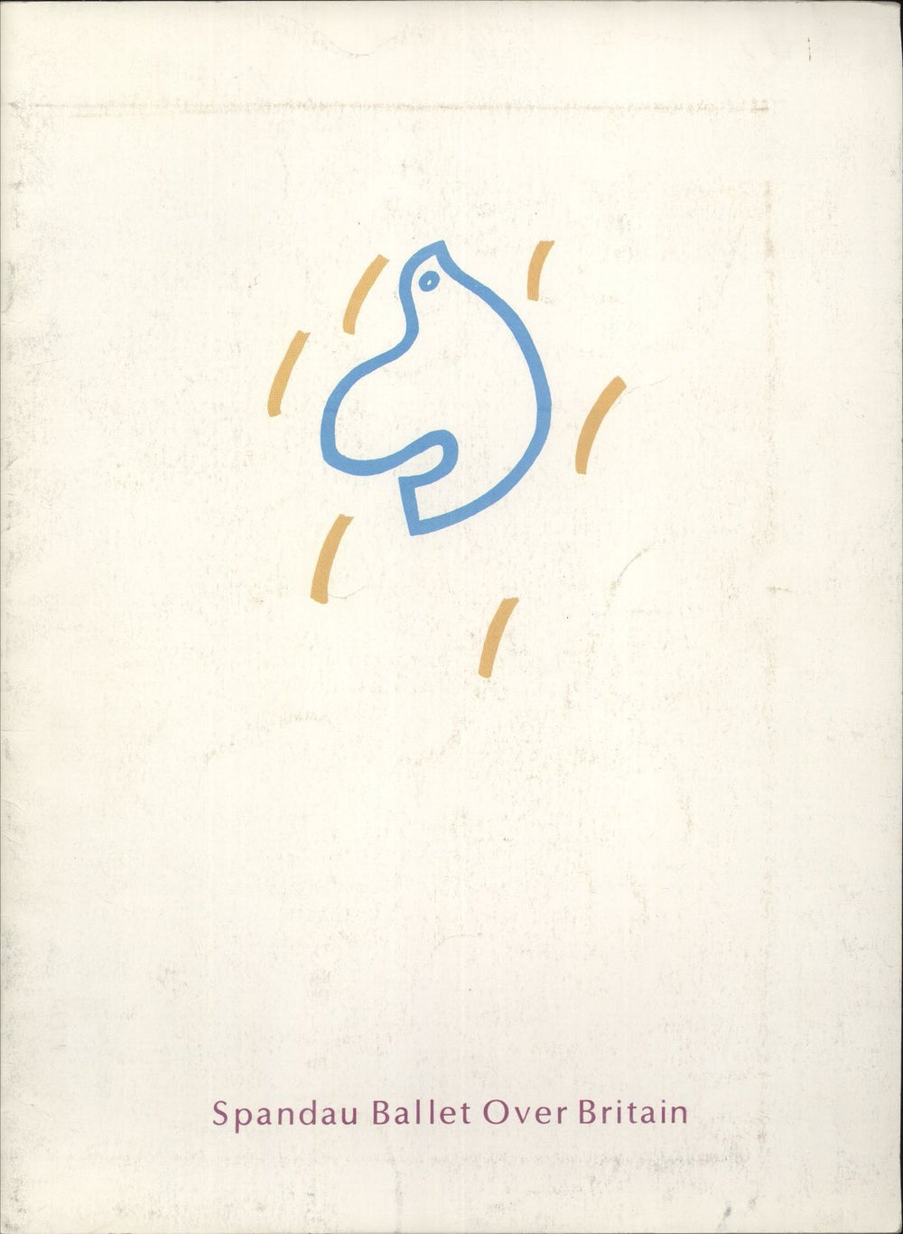 Spandau Ballet Over Britain + ticket stubs UK tour programme TOUR PROG