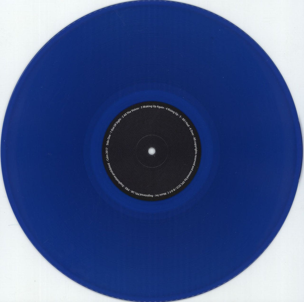 SPC ECO Calm - Blue Vinyl - Autographed UK vinyl LP album (LP record) 7Q3LPCA880248